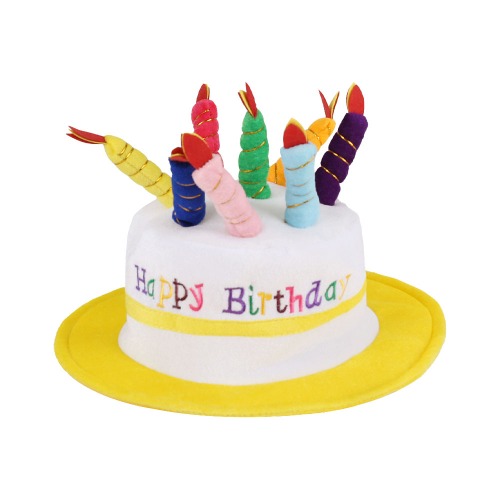 생일 케이크 촛불 모자 [옐로우]